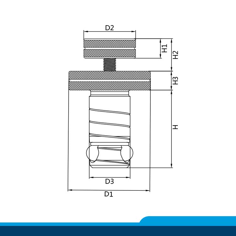 带指旋螺钉型球锁